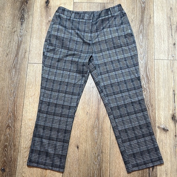 NWT Michael Stars Plaid Smart Pant Size M - Picture 3 of 10